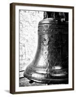 The Liberty Bell, Philadelphia, Pennsylvania, United States, Black and White Photography-Philippe Hugonnard-Framed Premium Photographic Print