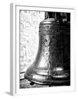 The Liberty Bell, Philadelphia, Pennsylvania, United States, Black and White Photography-Philippe Hugonnard-Framed Premium Photographic Print