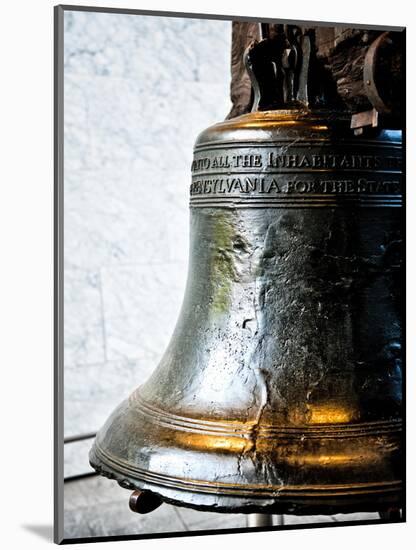 The Liberty Bell, Philadelphia, Pennsylvania, United States, White Frame, Full Size Photography-Philippe Hugonnard-Mounted Art Print