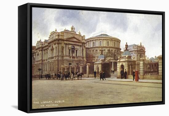 The Library, Dublin, Via Holyhead-null-Framed Stretched Canvas