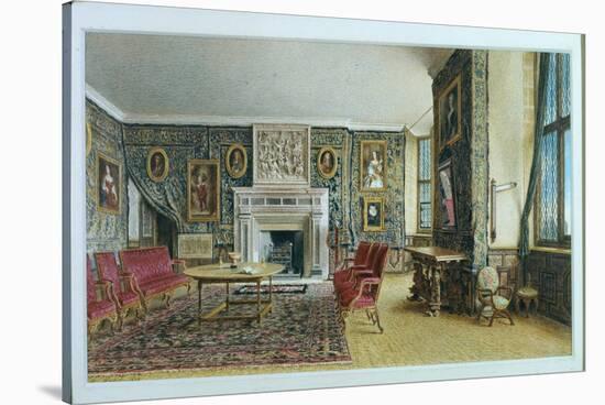 The Library, Hardwick, 1828-William Henry Hunt-Stretched Canvas