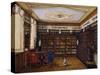 The Library of Count Henryk Ilinsky in Romaniv, 1824-null-Stretched Canvas