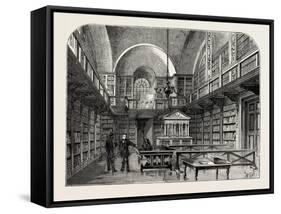 The Library of St. Paul's London-null-Framed Stretched Canvas