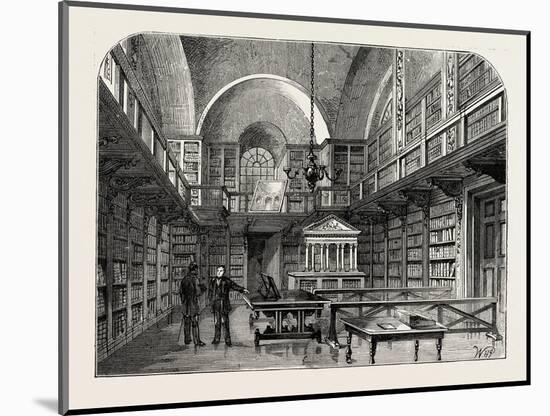 The Library of St. Paul's London-null-Mounted Giclee Print