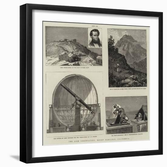 The Lick Observatory, Mount Hamilton, California-null-Framed Giclee Print