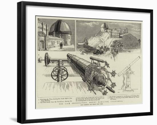 The Lick Observatory, Mount Hamilton, California-null-Framed Giclee Print