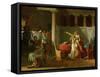 The Lictors Bring Brutus the Bodies of His Sons-Jacques-Louis David-Framed Stretched Canvas