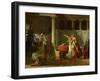 The Lictors Bring Brutus the Bodies of His Sons-Jacques-Louis David-Framed Giclee Print