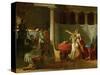 The Lictors Bring Brutus the Bodies of His Sons-Jacques-Louis David-Stretched Canvas