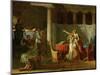 The Lictors Bring Brutus the Bodies of His Sons-Jacques-Louis David-Mounted Giclee Print