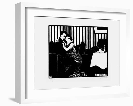 The Lie, 1897-98-Félix Vallotton-Framed Premium Giclee Print