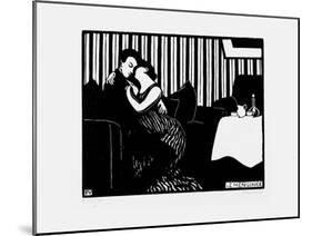 The Lie, 1897-98-Félix Vallotton-Mounted Premium Giclee Print