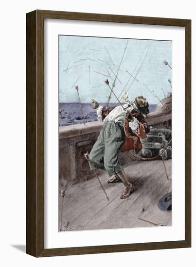 The Life & Adventures of Robinson Crusoe by Defoe-Joseph Finnemore-Framed Giclee Print