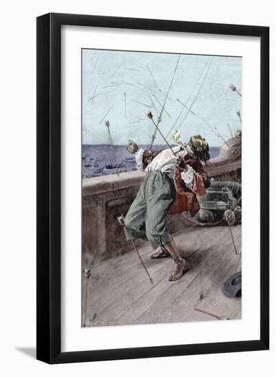 The Life & Adventures of Robinson Crusoe by Defoe-Joseph Finnemore-Framed Giclee Print