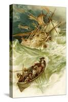 The Life & Adventures of Robinson Crusoe-Joseph Finnemore-Stretched Canvas