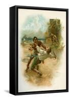 The Life & Adventures of Robinson Crusoe-Joseph Finnemore-Framed Stretched Canvas