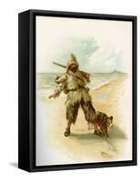 The Life & Adventures of Robinson Crusoe-Joseph Finnemore-Framed Stretched Canvas