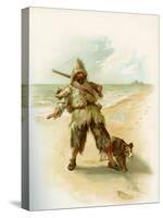 The Life & Adventures of Robinson Crusoe-Joseph Finnemore-Stretched Canvas