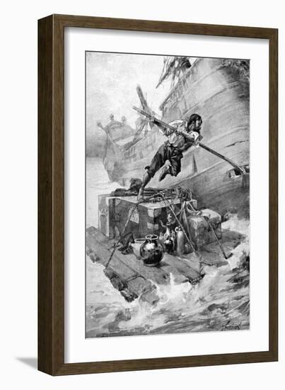 The Life & Adventures of Robinson Crusoe-Joseph Finnemore-Framed Giclee Print