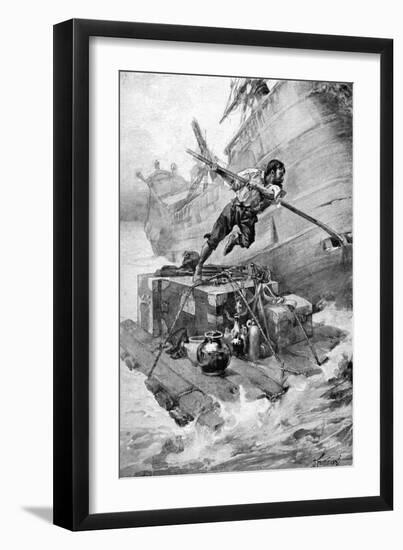 The Life & Adventures of Robinson Crusoe-Joseph Finnemore-Framed Giclee Print