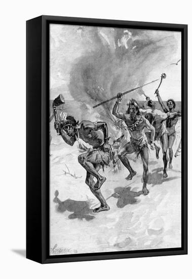 The Life & Adventures of Robinson Crusoe-Joseph Finnemore-Framed Stretched Canvas