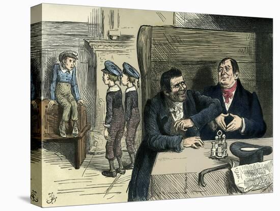 The Life and Adventures of Nicholas Nickleby by Dickens-Hablot Knight Browne-Stretched Canvas