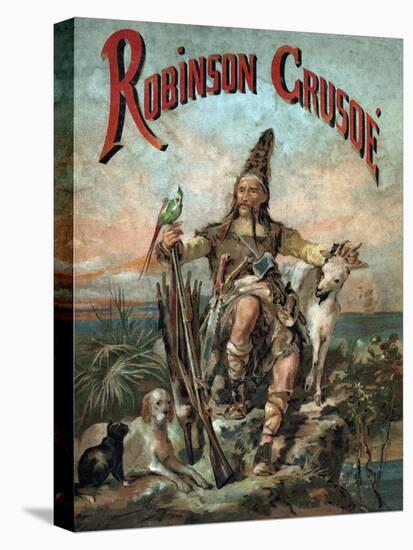 The Life and Adventures of Robinson Crusoe by Defoe-null-Stretched Canvas