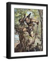 The Life and Adventures of Robinson Crusoe by Defoe-null-Framed Giclee Print