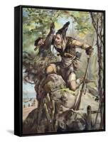 The Life and Adventures of Robinson Crusoe by Defoe-null-Framed Stretched Canvas