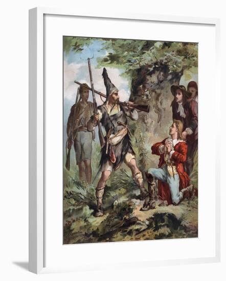 The Life and Adventures of Robinson Crusoe by Defoe-null-Framed Giclee Print
