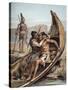 The Life and Adventures of Robinson Crusoe by Defoe-null-Stretched Canvas