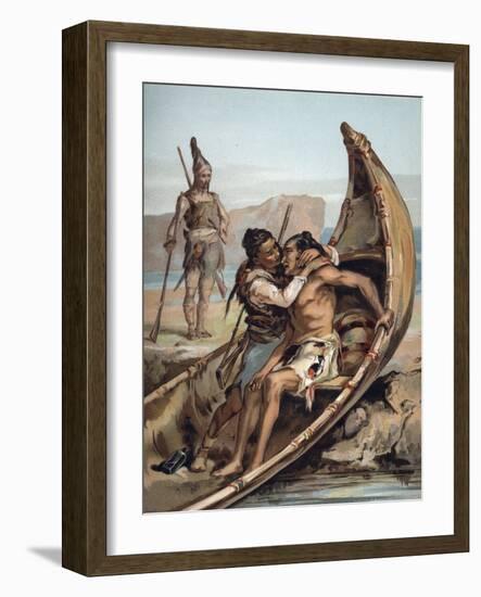 The Life and Adventures of Robinson Crusoe by Defoe-null-Framed Giclee Print