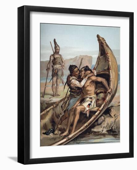 The Life and Adventures of Robinson Crusoe by Defoe-null-Framed Giclee Print