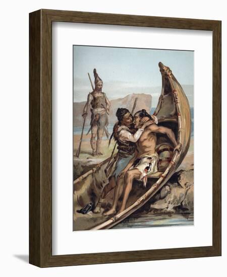 The Life and Adventures of Robinson Crusoe by Defoe-null-Framed Giclee Print