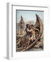 The Life and Adventures of Robinson Crusoe by Defoe-null-Framed Giclee Print