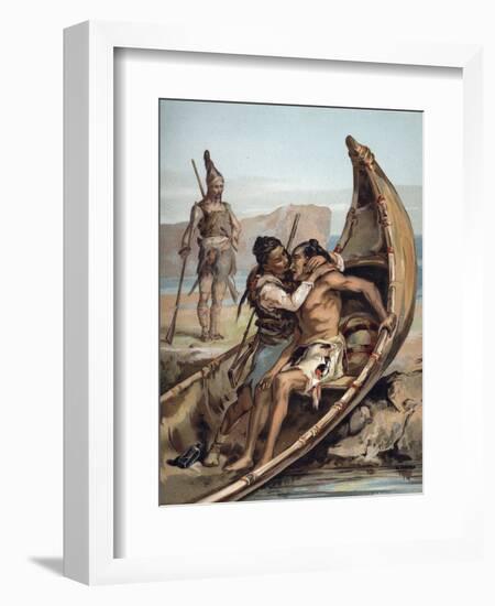 The Life and Adventures of Robinson Crusoe by Defoe-null-Framed Giclee Print