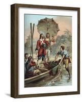 The Life and Adventures of Robinson Crusoe by Defoe-null-Framed Premium Giclee Print