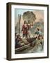 The Life and Adventures of Robinson Crusoe by Defoe-null-Framed Premium Giclee Print