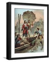 The Life and Adventures of Robinson Crusoe by Defoe-null-Framed Premium Giclee Print