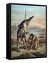 The Life and Adventures of Robinson Crusoe by Defoe-null-Framed Stretched Canvas