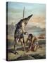 The Life and Adventures of Robinson Crusoe by Defoe-null-Stretched Canvas