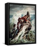 The Life and Adventures of Robinson Crusoe by Defoe-null-Framed Stretched Canvas