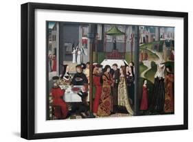 The Life and Miracles of Saint Godelieve, Polyptych, Last Quarter of 15th Century-null-Framed Art Print