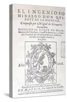 The Life and Times of Don Quixote-Miguel De Cervantes Y Saavedra-Stretched Canvas
