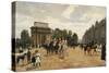 The Life Guards Passing Hyde Park Corner, London, circa 1886-Felippo Baratti-Stretched Canvas