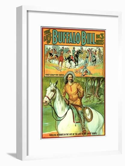 The Life of Buffalo Bill, 1912-null-Framed Art Print