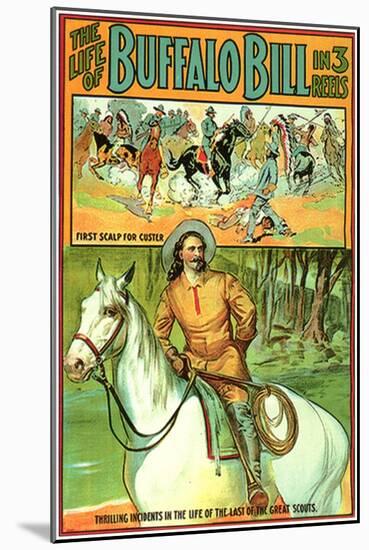 The Life of Buffalo Bill, 1912-null-Mounted Art Print