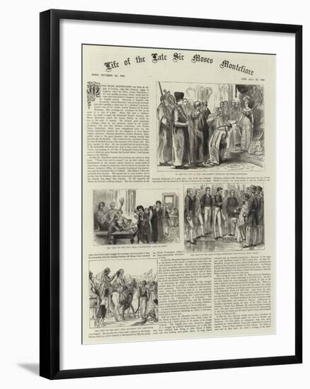 The Life of Sir Moses Montefiore-null-Framed Giclee Print