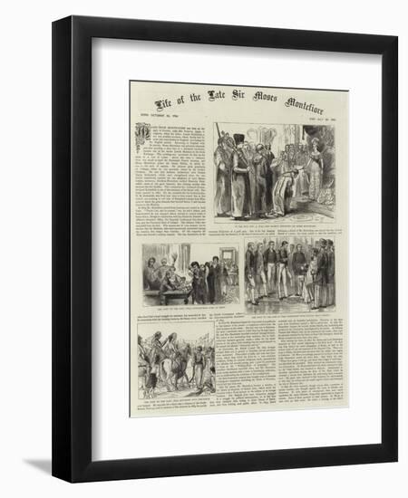 The Life of Sir Moses Montefiore-null-Framed Giclee Print
