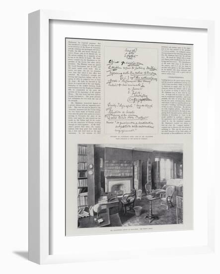 The Life of William Ewart Gladstone-null-Framed Giclee Print